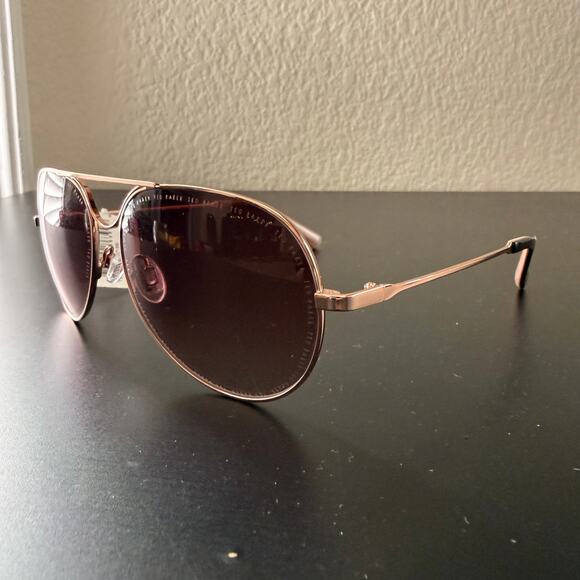 Ted Baker S225 RGD 59- Aviators with Embossed Lenses main image 4